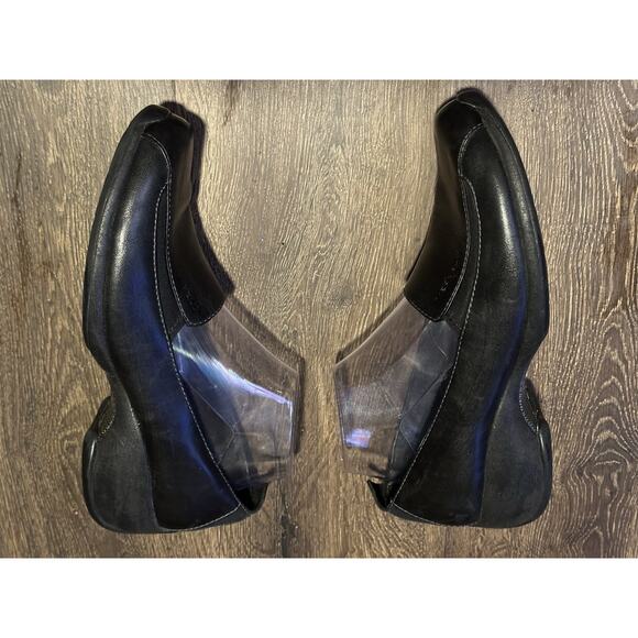 Merrell Spire Stretch MOCS QFoam Comfort Black Leather Loafers Slip On SZ 9.5 - Picture 4 of 9